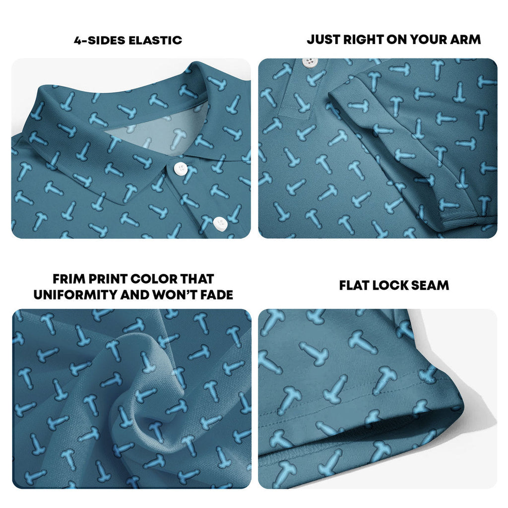 Frank and Beans - Funny Golf Polo Shirt-Polo Shirt For Men-Gerbera Prints
