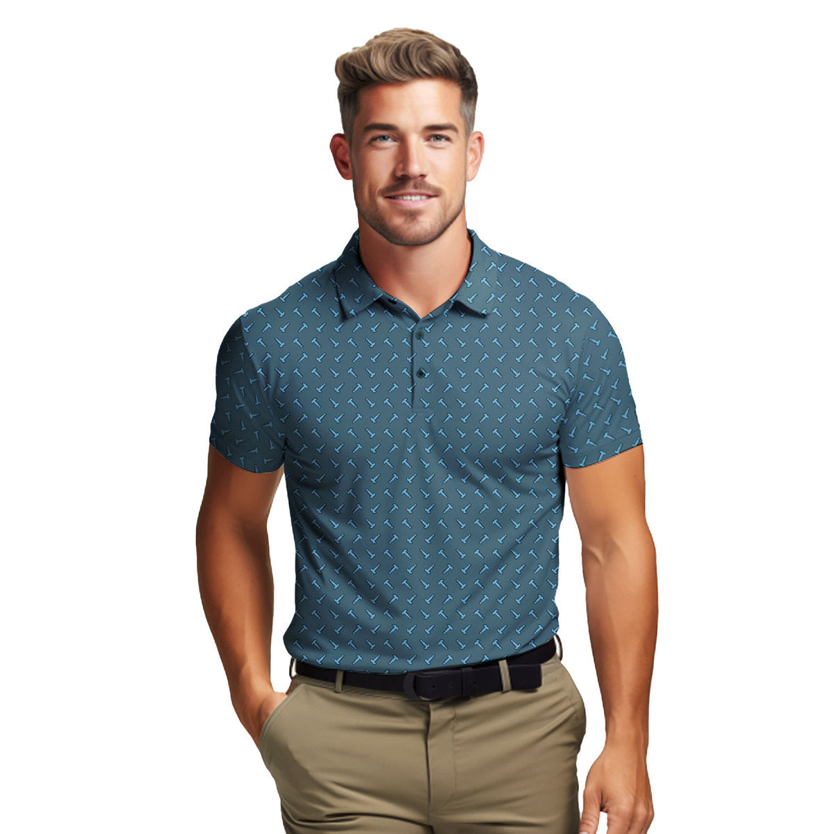 Frank and Beans - Funny Golf Polo Shirt-Polo Shirt For Men-Gerbera Prints