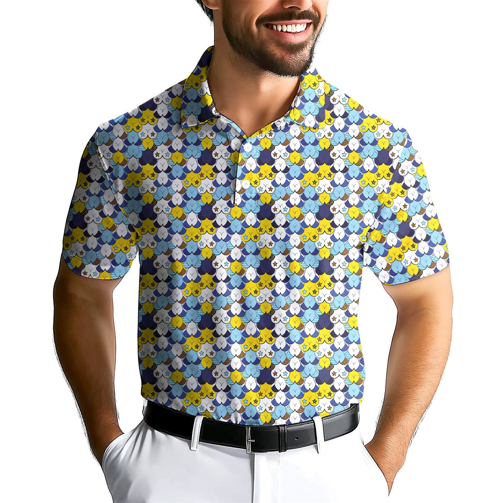 American Tatas Oktorberfest-Polo Shirt For Men-Gerbera Prints