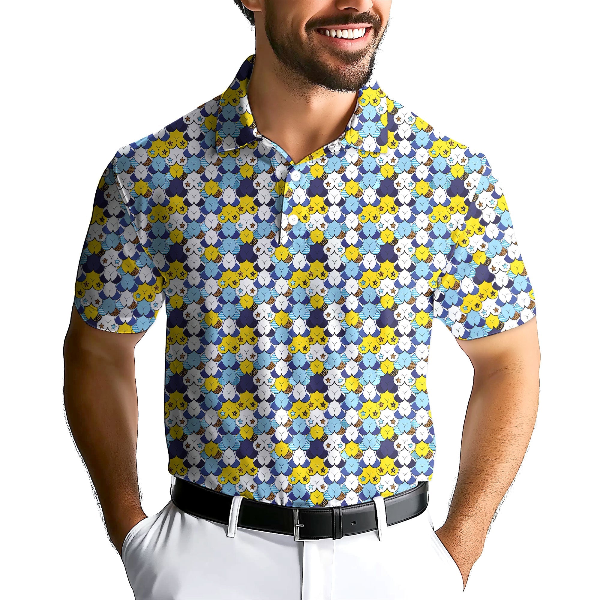 American Tatas Oktorberfest-Polo Shirt For Men-Gerbera Prints
