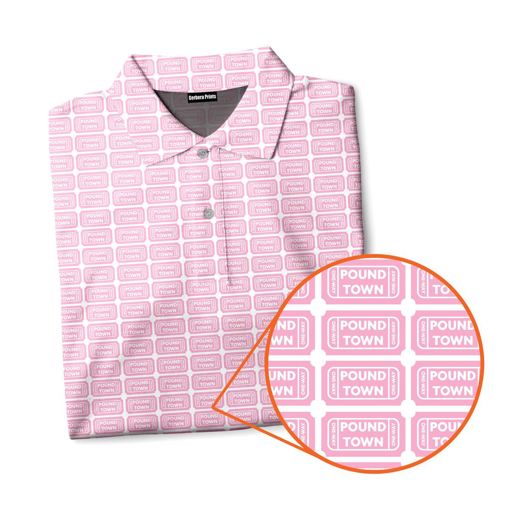 Pound Town - Funny Golf Polo Shirt-Polo Shirt For Men-Gerbera Prints
