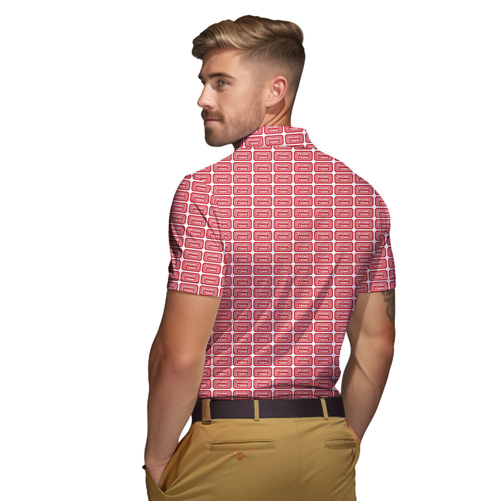 Pound Town - Funny Golf Polo Shirt-Polo Shirt For Men-Gerbera Prints