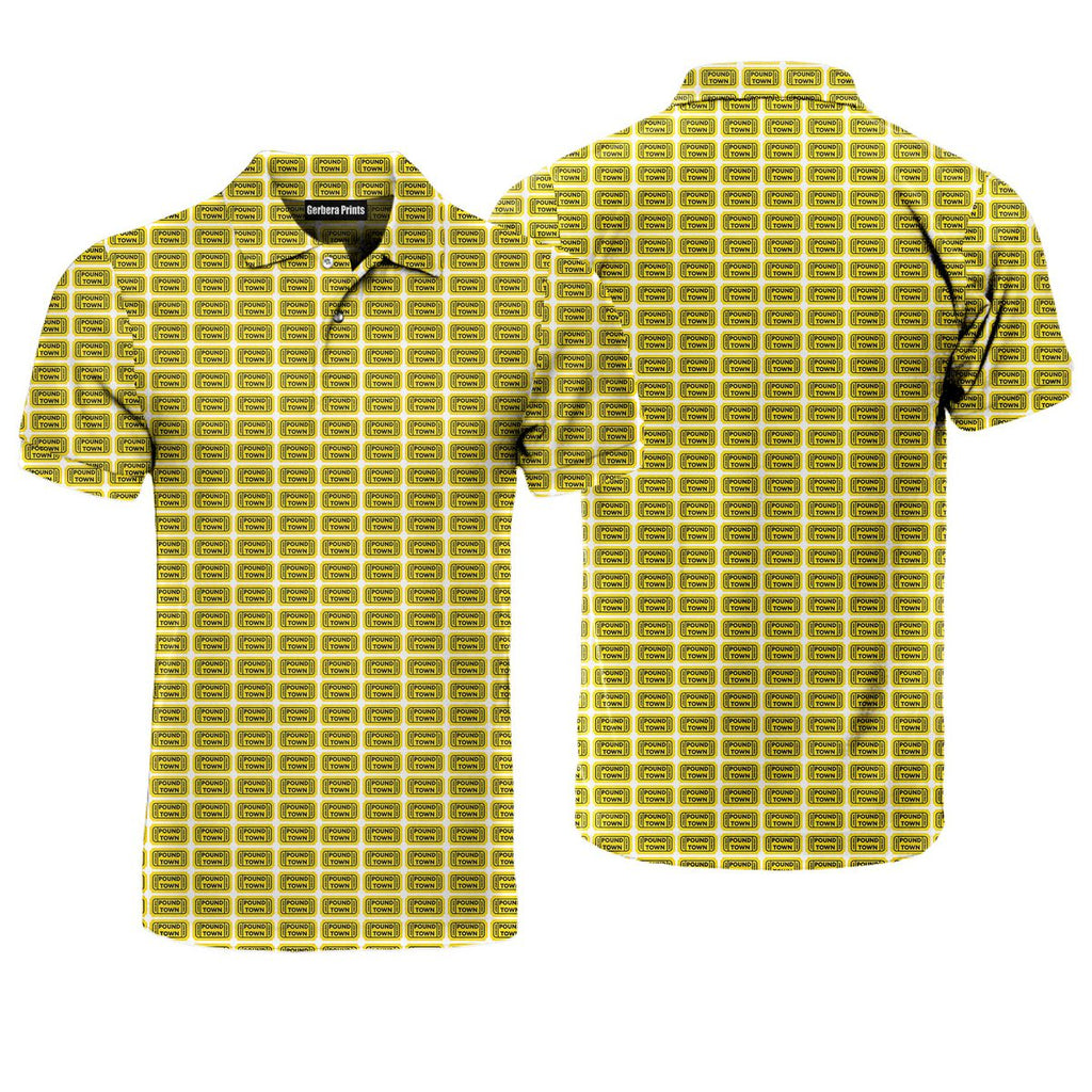 Pound Town - Funny Golf Polo Shirt-Polo Shirt For Men-Gerbera Prints