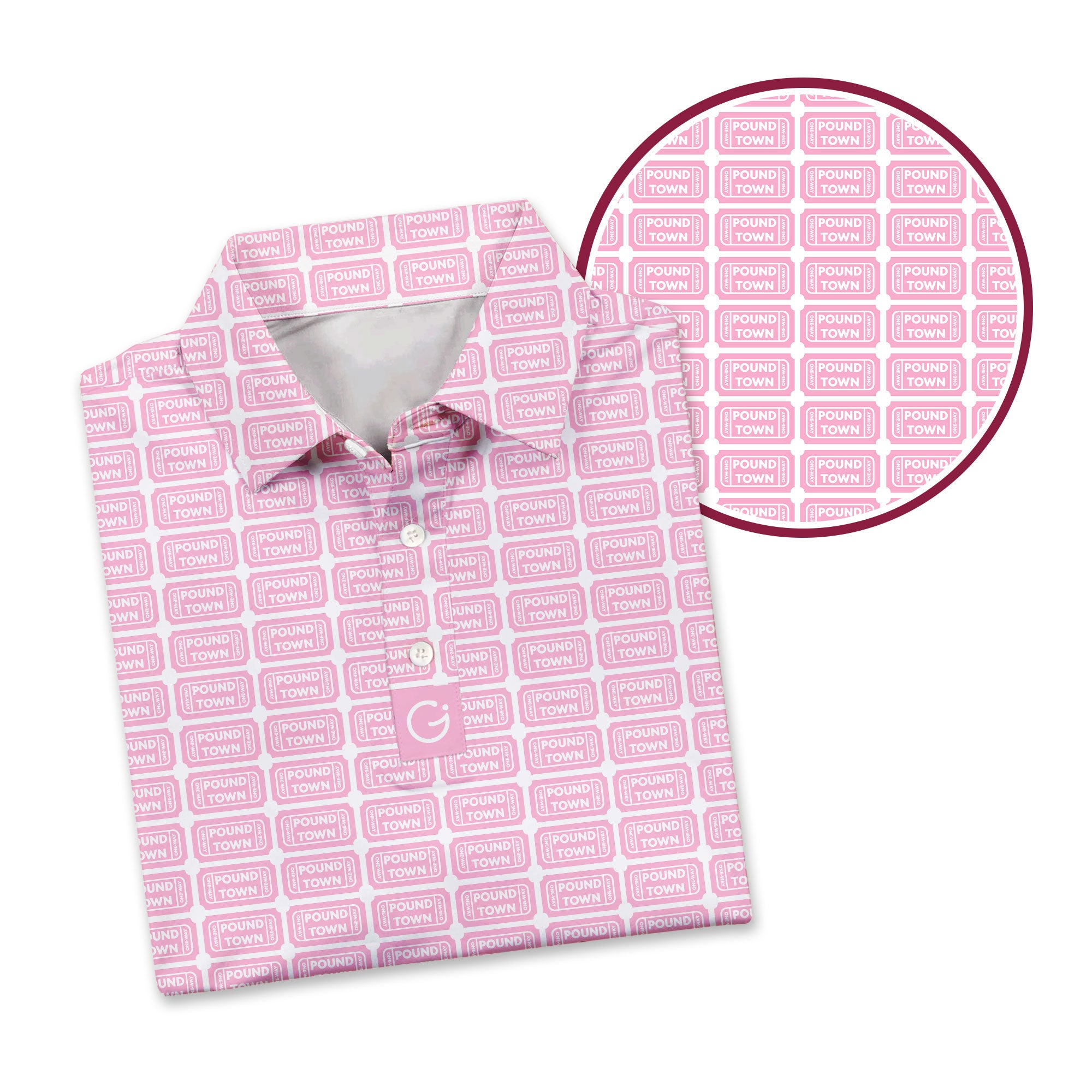 Pound Town - Funny Golf Polo Shirt