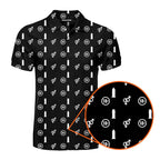 White Circle - Funny Golf Polo Shirt-Polo Shirt For Men-Gerbera Prints