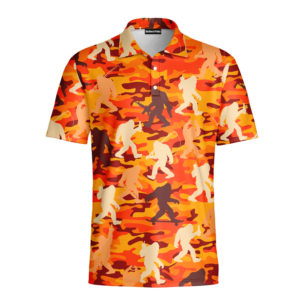 Camouflage Bigfoot - Golf Polo Shirt