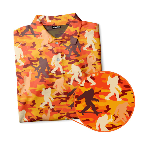 Camouflage Bigfoot - Golf Polo Shirt 