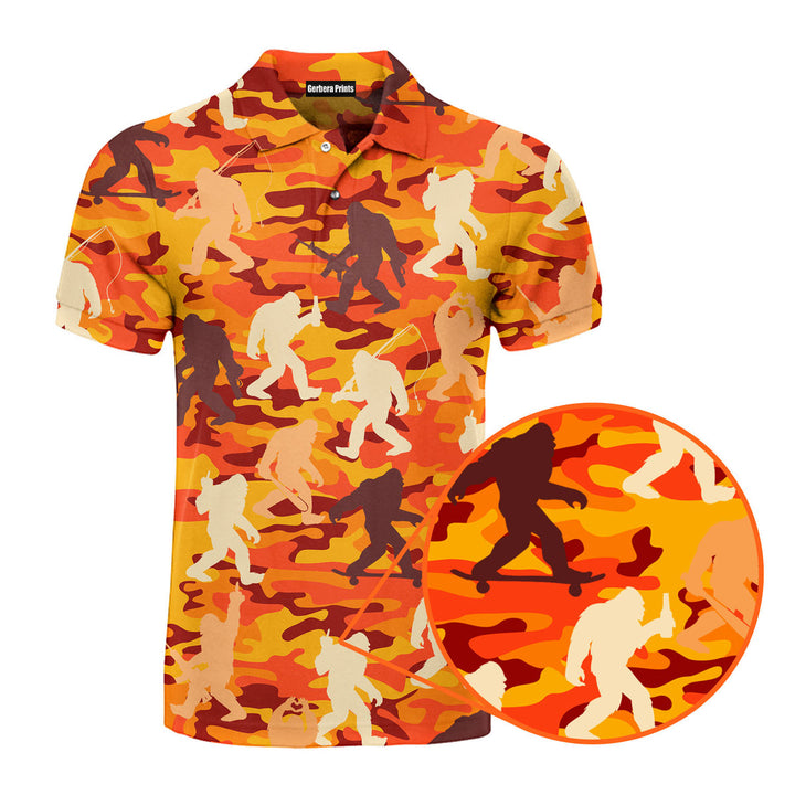 Camouflage Bigfoot - Golf Polo Shirt 