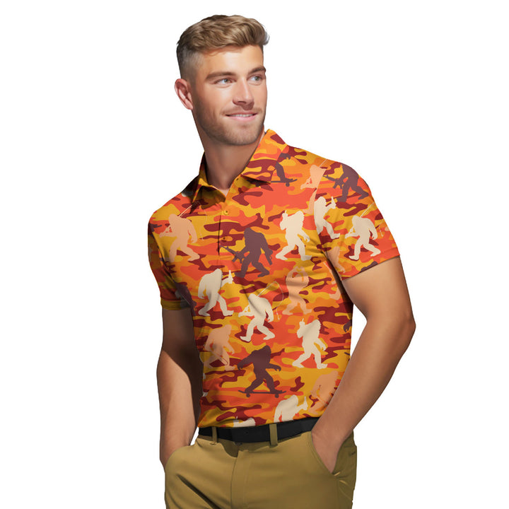 Camouflage Bigfoot - Golf Polo Shirt 