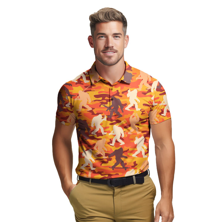 Camouflage Bigfoot - Golf Polo Shirt 