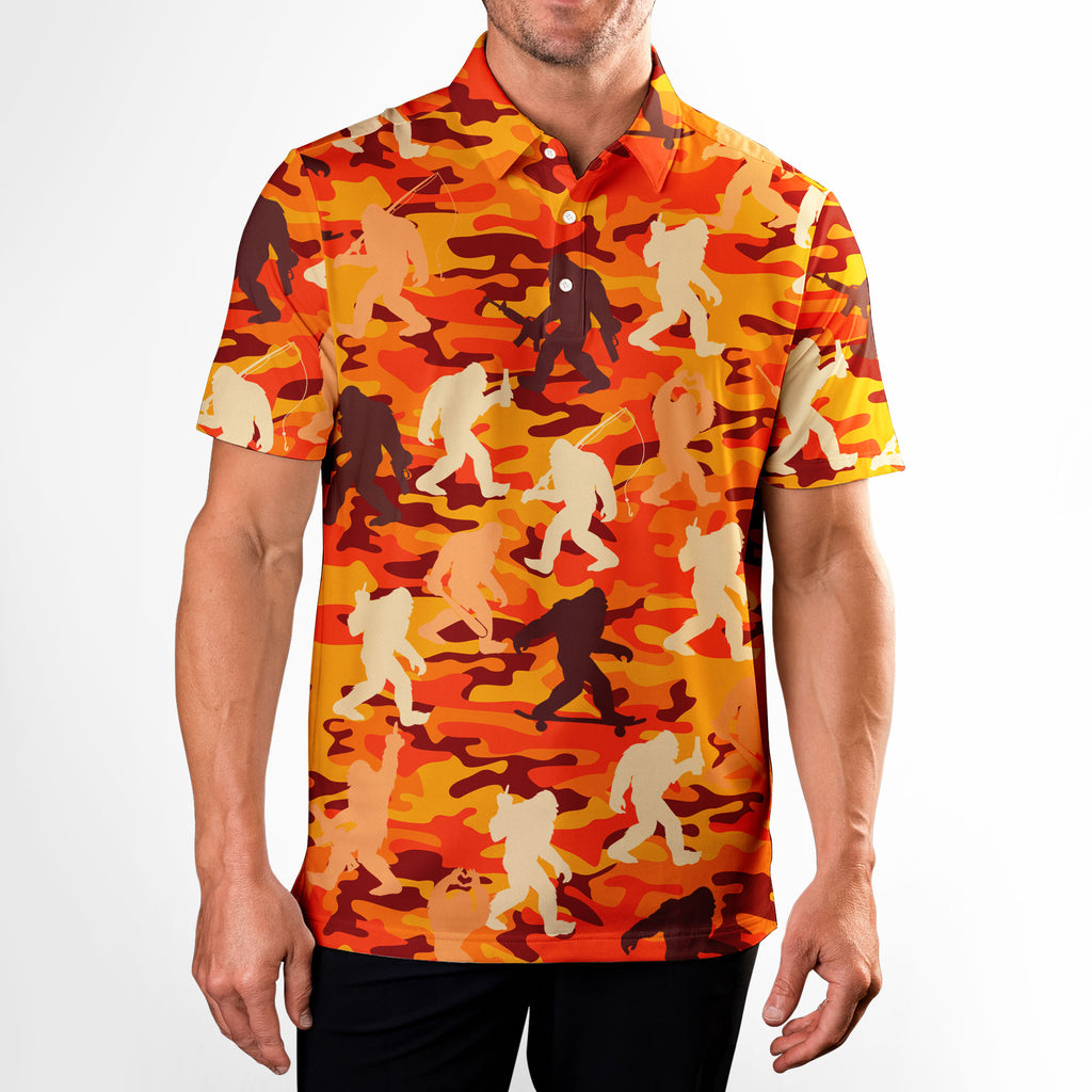 Camouflage Bigfoot - Golf Polo Shirt
