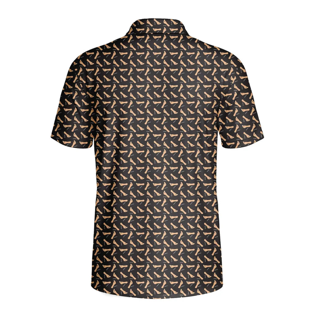 Capiche Italian Hand-Polo Shirt For Men-Gerbera Prints