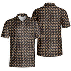 Capiche Italian Hand-Polo Shirt For Men-Gerbera Prints