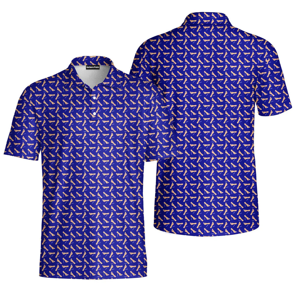Capiche Italian Hand-Polo Shirt For Men-Gerbera Prints