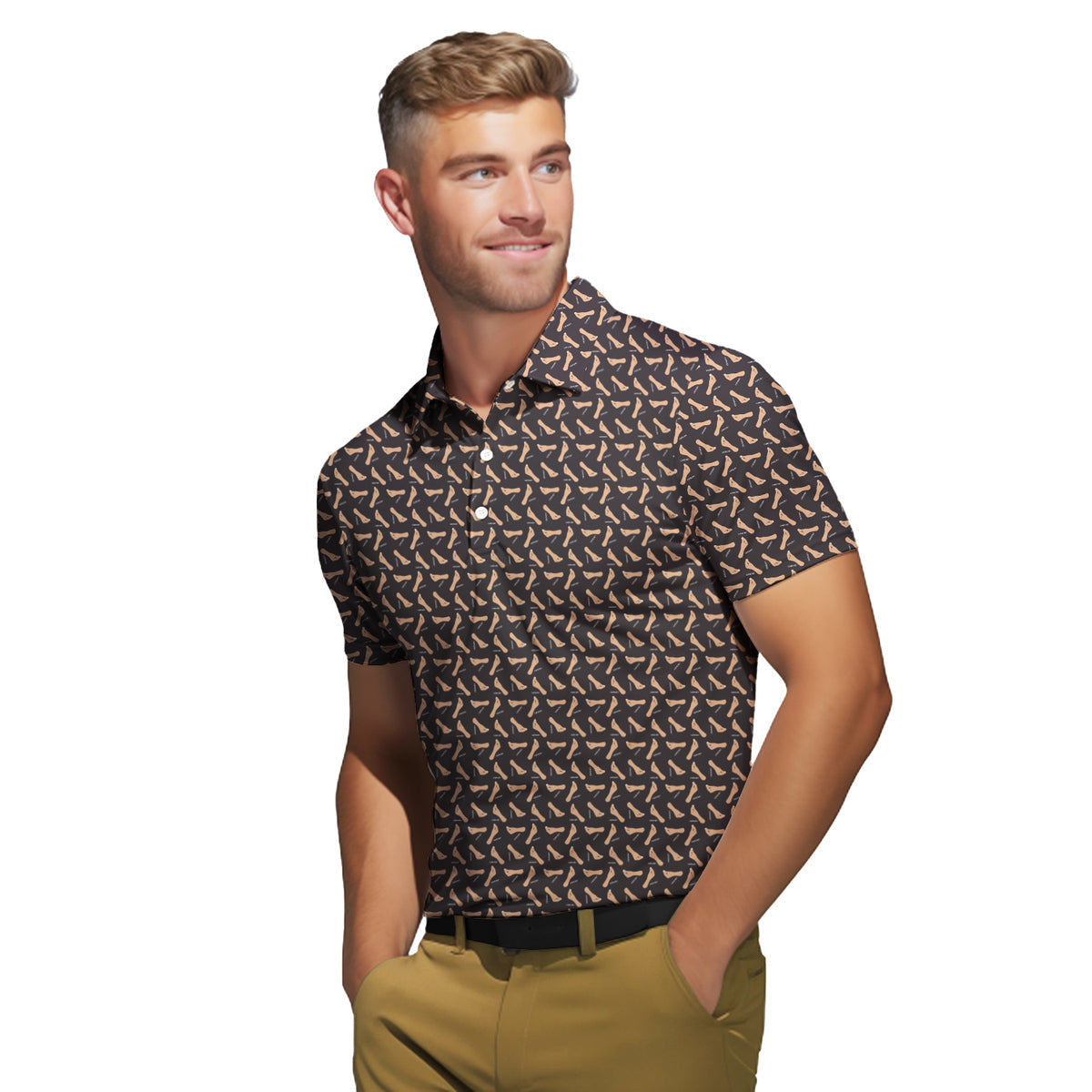 Capiche Italian Hand - Funny Golf Polo Shirt-Polo Shirt For Men-Gerbera Prints