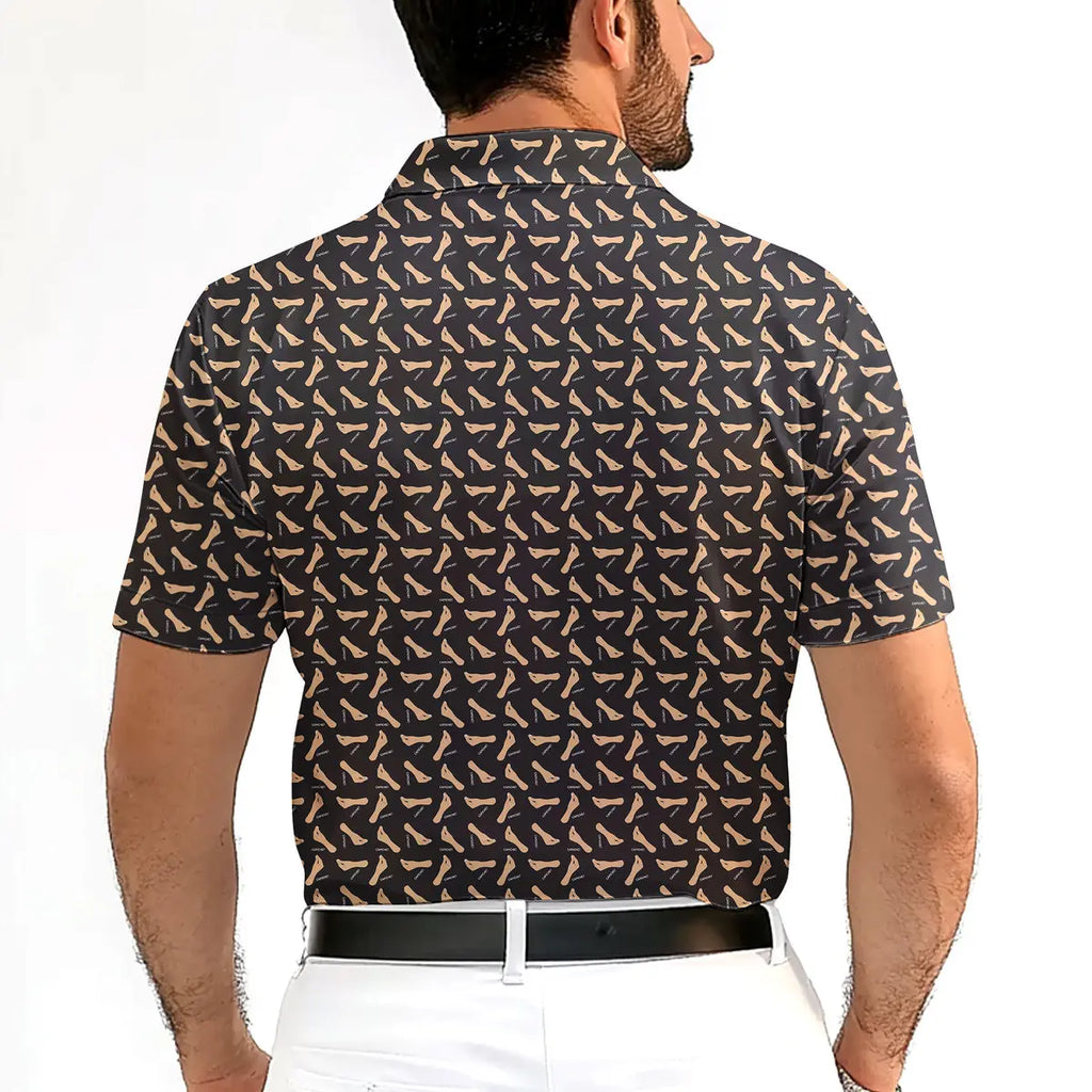 Capiche Italian Hand-Polo Shirt For Men-Gerbera Prints