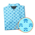 Moustache Blue - Funny Golf Polo Shirt-Polo Shirt For Men-Gerbera Prints