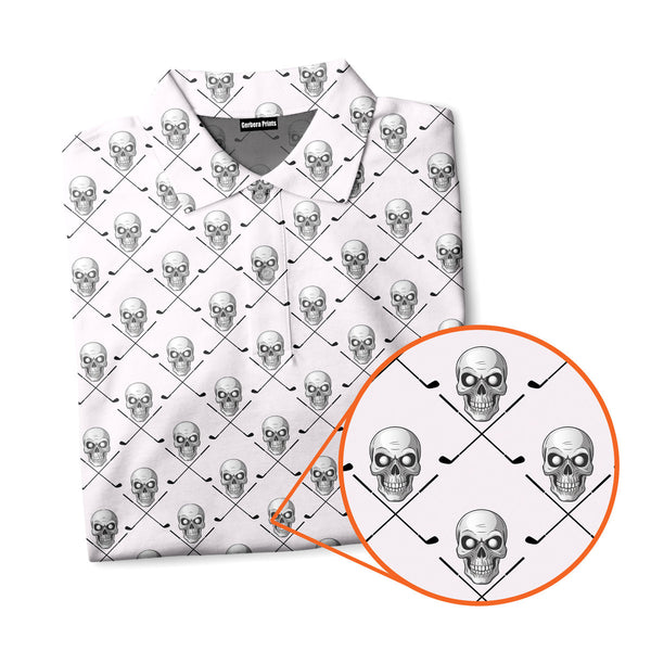 Skull Golf - Funny Golf Polo Shirt