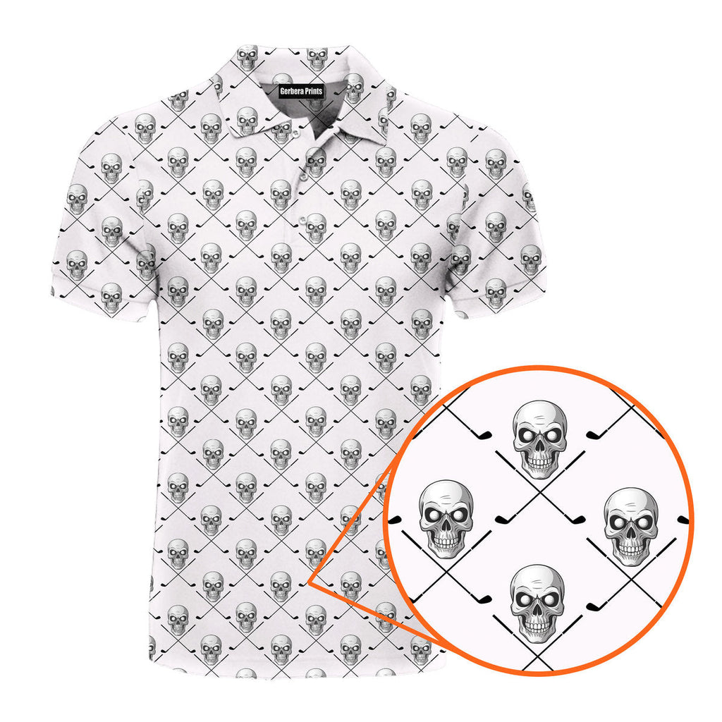 Skull Golf - Funny Golf Polo Shirt