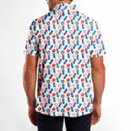 Patriotic Rocket Ice-Pop - Golf Polo Shirt-Polo Shirt For Men-Gerbera Prints