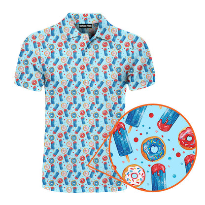 Patriotic Rocket Ice-Pop - Golf Polo Shirt