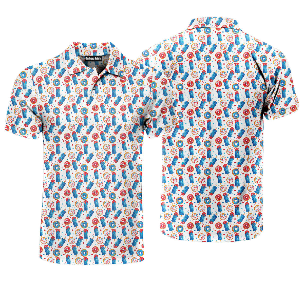 Patriotic Rocket Ice-Pop - Golf Polo Shirt