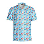Patriotic Rocket Ice-Pop - Golf Polo Shirt-Polo Shirt For Men-Gerbera Prints