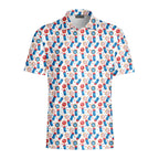 Patriotic Rocket Ice-Pop - Golf Polo Shirt-Polo Shirt For Men-Gerbera Prints
