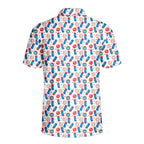 Patriotic Rocket Ice-Pop - Golf Polo Shirt-Polo Shirt For Men-Gerbera Prints