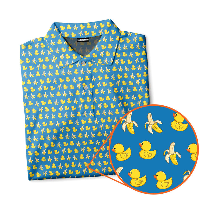 Big Duck Banana Funny  - Funny Golf Polo Shirt