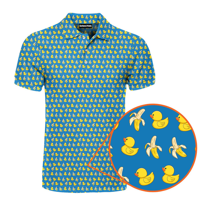 Big Duck Banana Funny - Funny Golf Polo Shirt