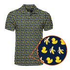 Swinging The Big Duck - Funny Golf Polo Shirt-Polo Shirt For Men-Gerbera Prints