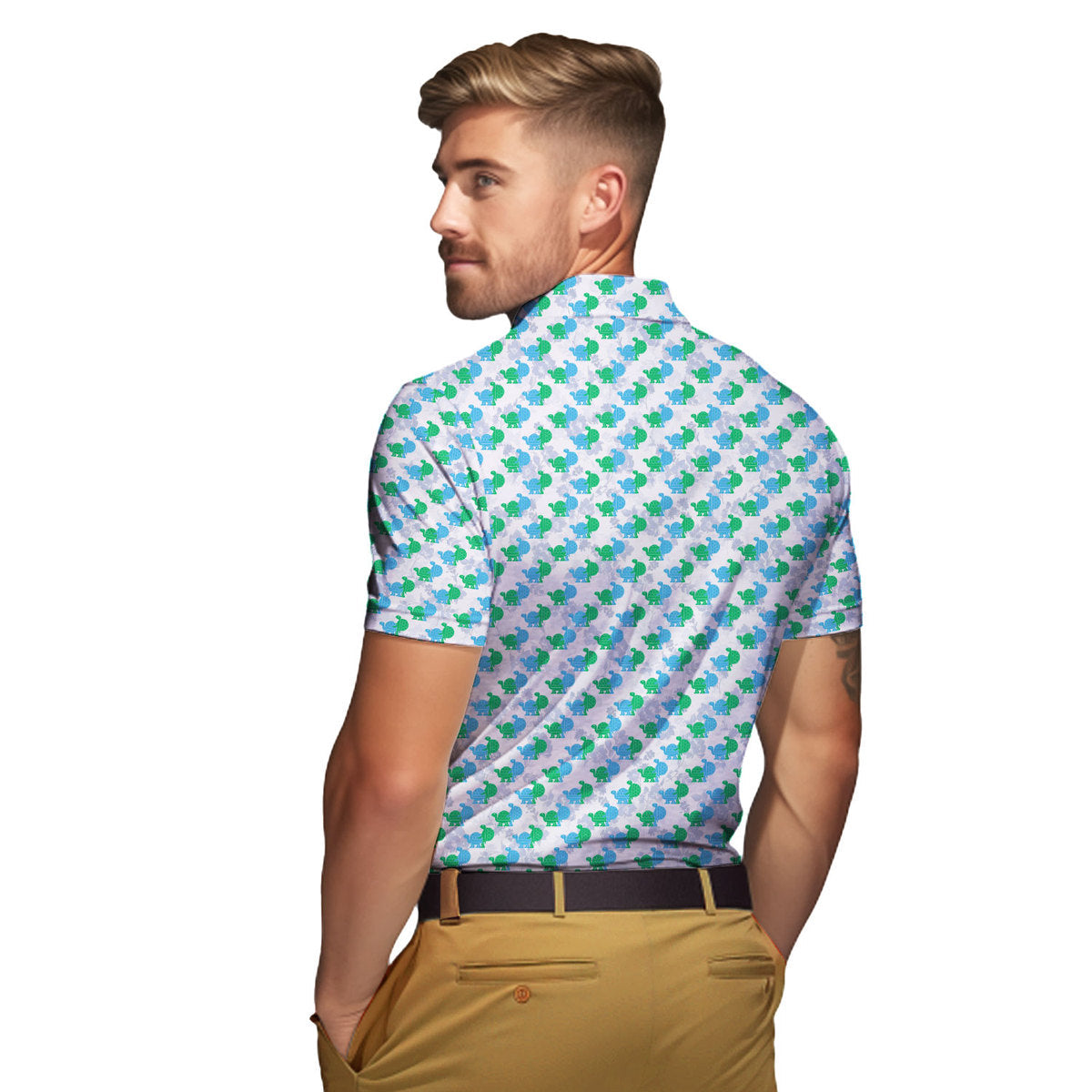 Love Turtles - Funny Golf Polo Shirt-Polo Shirt For Men-Gerbera Prints