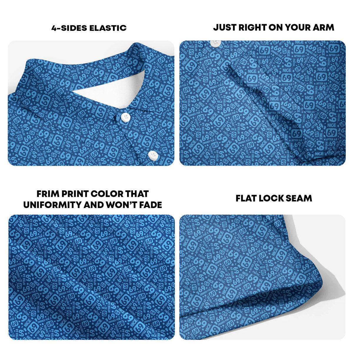 Sixty Nine - Funny Golf Polo Shirt Premium