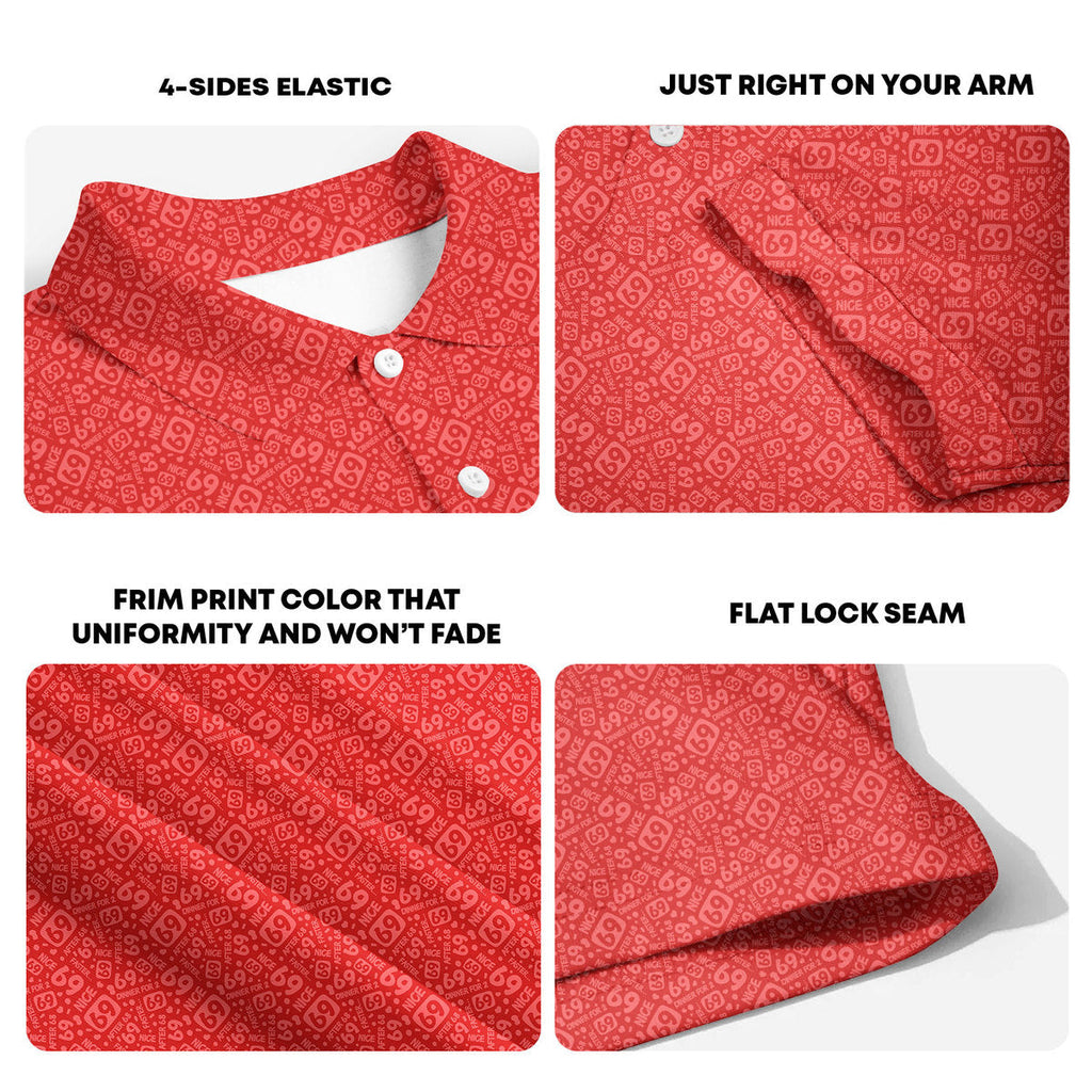 Sixty Nine - Funny Golf Polo Shirt Premium