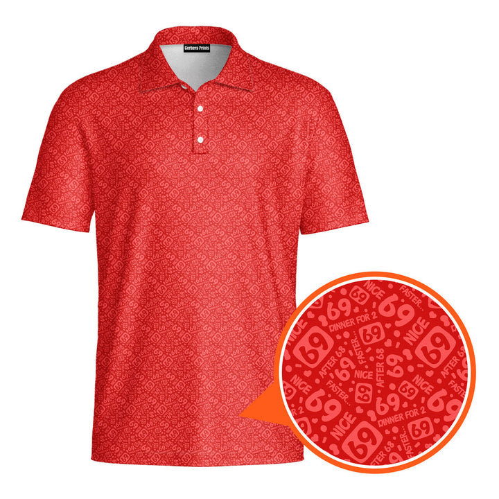 Sixty Nine - Funny Golf Polo Shirt Premium