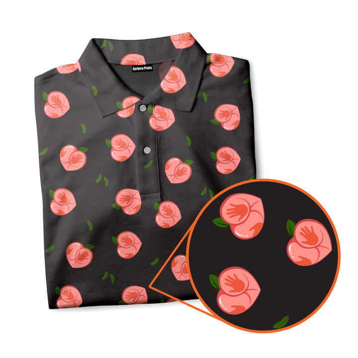 Nice Peaches - Funny Golf Polo Shirt