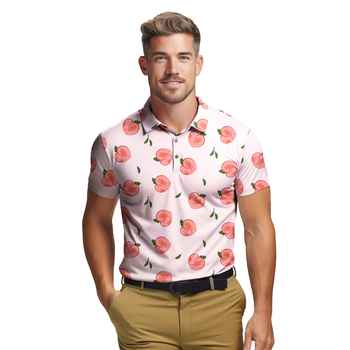 Nice Peaches - Funny Golf Polo Shirt