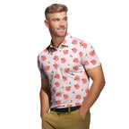 Nice Peaches - Funny Golf Polo Shirt-Polo Shirt For Men-Gerbera Prints