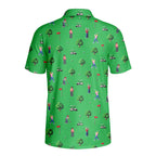8-Bit Birdie - Golf Polo Shirt-Polo Shirt For Men-Gerbera Prints