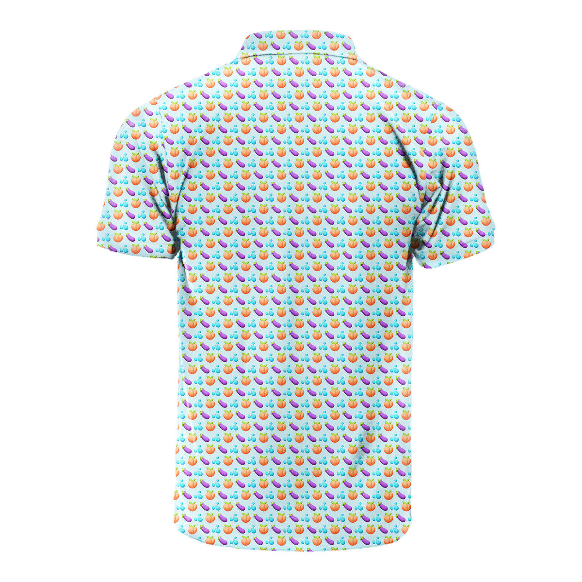 A Taste of Eggplant & Peach - Funny Golf Polo Shirt-Polo Shirt For Men-Gerbera Prints