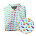 A Taste of Eggplant & Peach - Funny Golf Polo Shirt-Polo Shirt For Men-Gerbera Prints