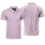 A Taste of Eggplant & Peach - Funny Golf Polo Shirt-Polo Shirt For Men-Gerbera Prints