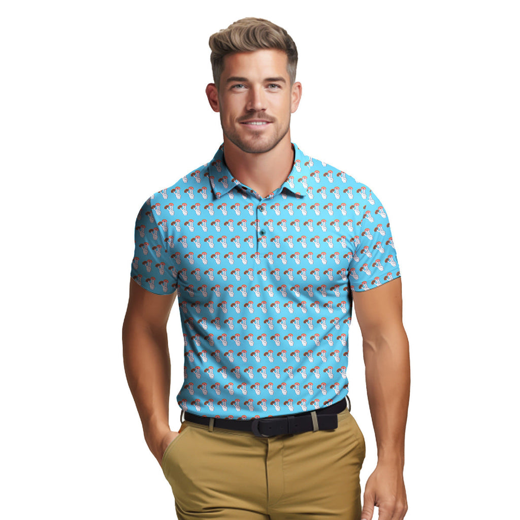 2 in the Pink 1 in the Stink Funny Shocker - Funny Golf Polo Shirt-Polo Shirt For Men-Gerbera Prints