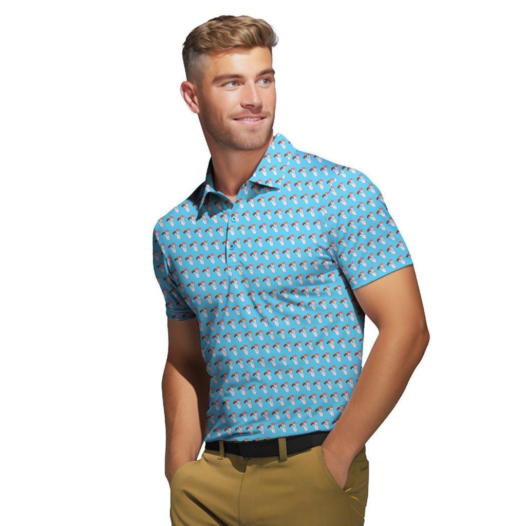 2 in the Pink 1 in the Stink Funny Shocker - Funny Golf Polo Shirt-Polo Shirt For Men-Gerbera Prints