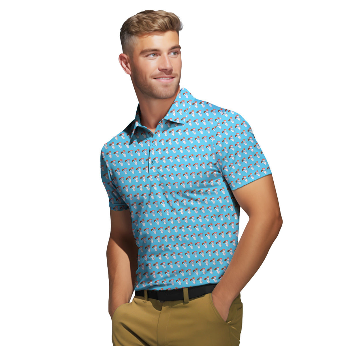 2 in the Pink 1 in the Stink Funny Shocker - Funny Golf Polo Shirt-Polo Shirt For Men-Gerbera Prints