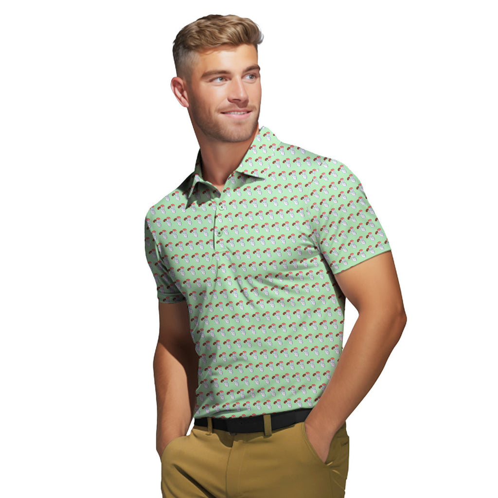 2 in the Pink 1 in the Stink Funny Shocker - Funny Golf Polo Shirt-Polo Shirt For Men-Gerbera Prints