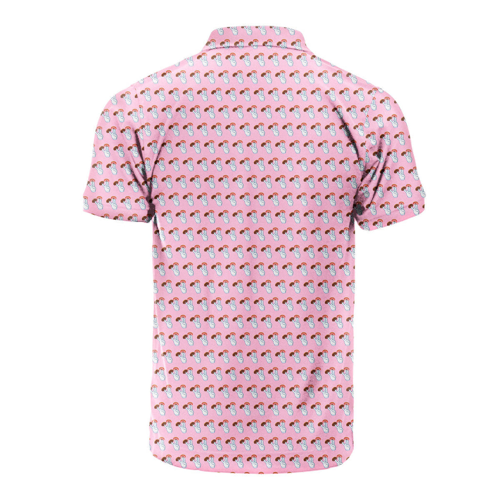 2 in the Pink 1 in the Stink Funny Shocker - Funny Golf Polo Shirt-Polo Shirt For Men-Gerbera Prints