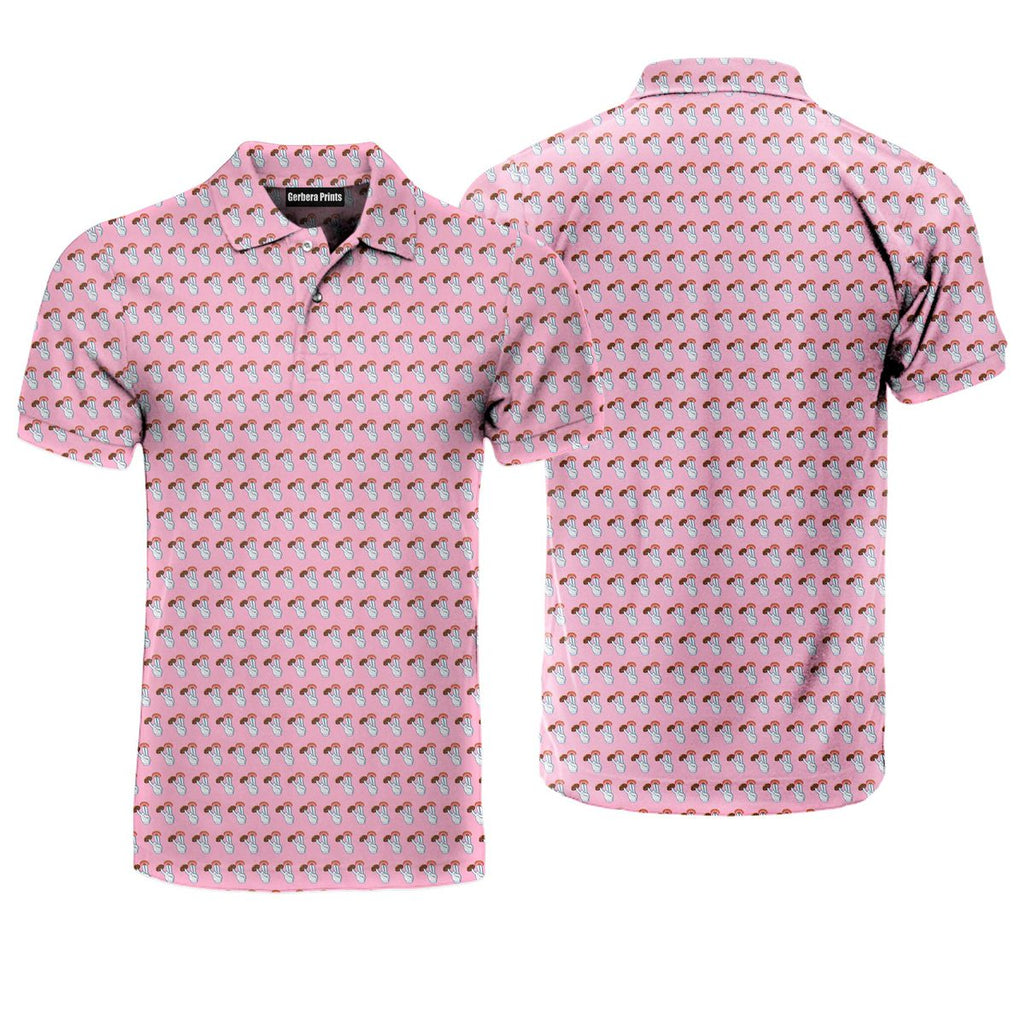 2 in the Pink 1 in the Stink Funny Shocker - Funny Golf Polo Shirt-Polo Shirt For Men-Gerbera Prints