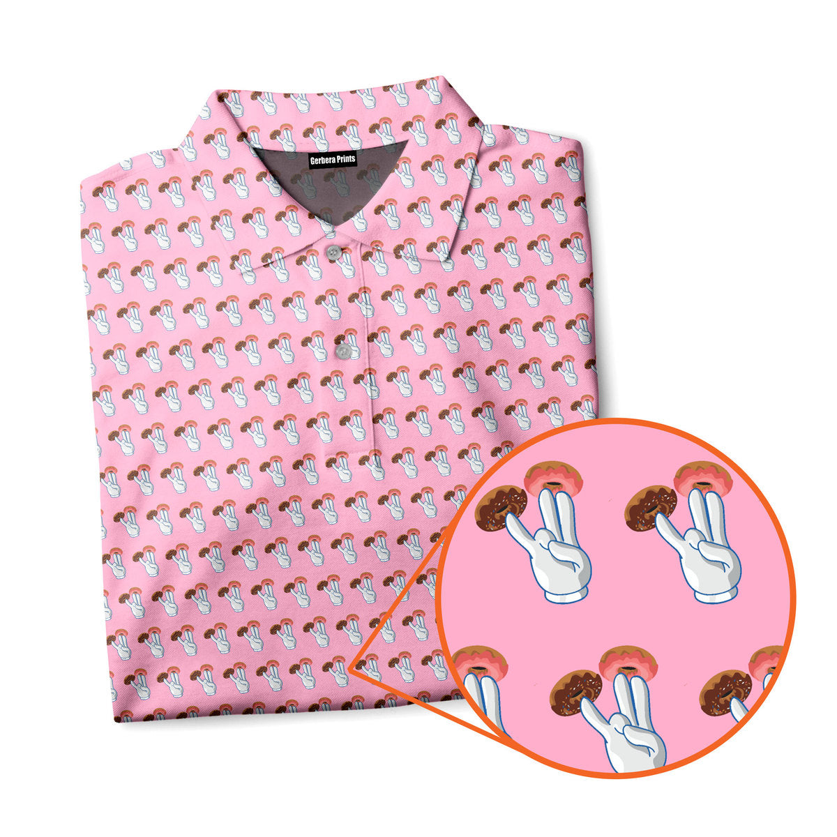 2 in the Pink 1 in the Stink Funny Shocker - Funny Golf Polo Shirt-Polo Shirt For Men-Gerbera Prints